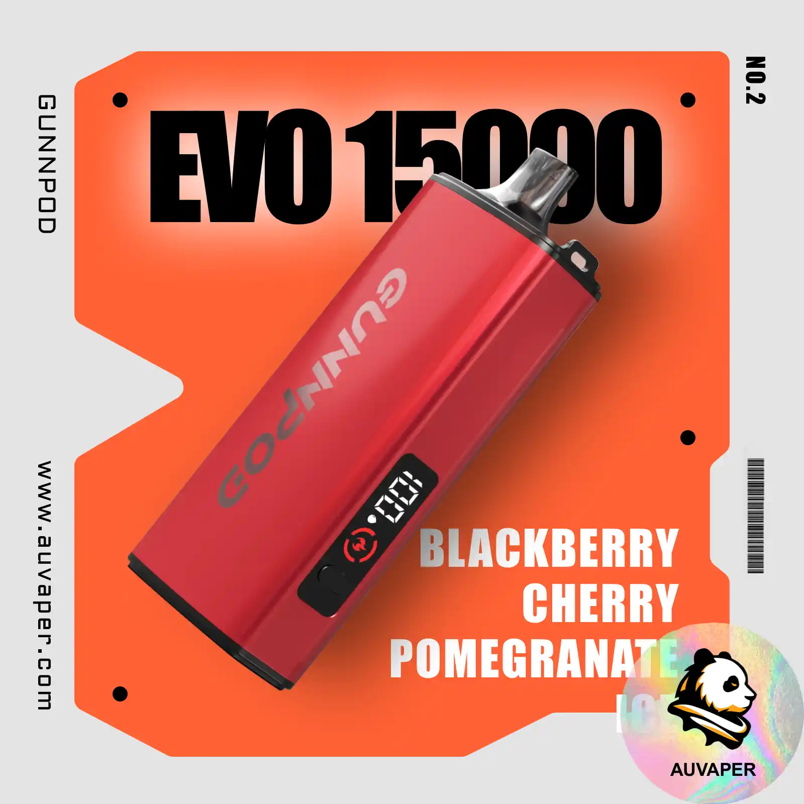 Blackberry Cherry Pomegranate Ice Gunnpod Evo-AUVAPER